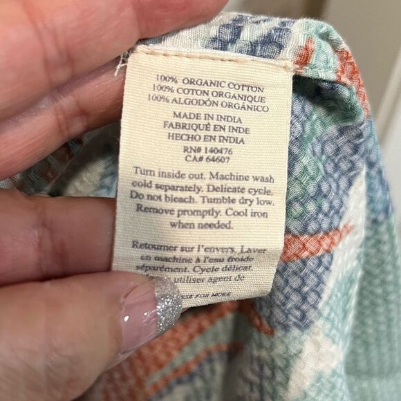 Faherty Bay Twist Dress Paradise Blossom Floral Front Slit Sleeveless Size XL - Picture 8 of 12